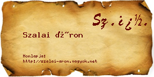Szalai Áron névjegykártya